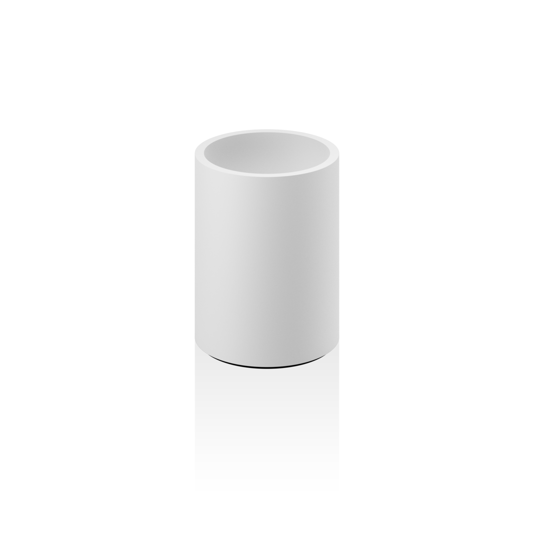 Стакан настольный DECOR WALTHER STONE BER, 10 x 8 x 8 см, белый