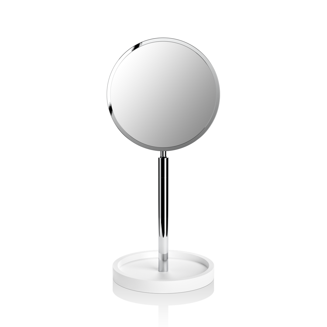 Зеркало косметическое DECOR WALTHER, STONE KSA, 40х18х16 см, белый/хром