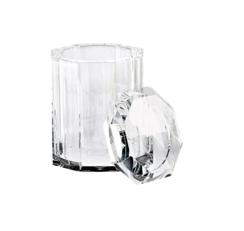Бокс настольный DECOR WALTHER KRISTALL, 14х9х9 см, прозрачный кристалл