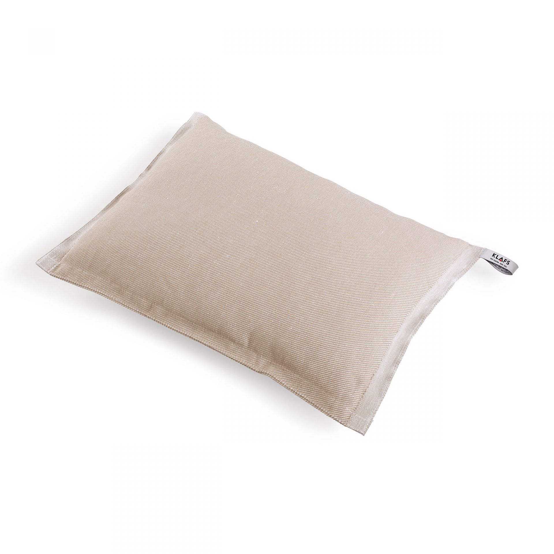 Подушка для сауны натурального цвета из смесовой ткани KLAFS